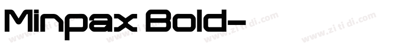 Minpax Bold字体转换
